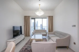 Luxury holiday home apartment at Burj Royale, Downtown Dubai, with views of Burj Khalifa